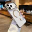 ốp lưng iphone Áp dụng cho ốp điện thoại Apple 17 Promax, ốp lưng iPhone 16 trong suốt đính kèm từ tính acrylic