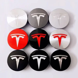 4 Cái / bộ 56 Mm Tesla Model 3 Model Y Có Hub Mũ Bánh Xe Trung Tâm Mũ Cho Tesla Model Y X S Phụ Kiện Ô Tô