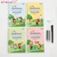AFTEROF 4 Cái / bộ Sank Magic Book, Học Và Chơi Với Bút Học Copybook, Thực Hành Ma Thuật Điều Khiển Bút Đào Tạo Thực Hành Đa Năng Sách Viết