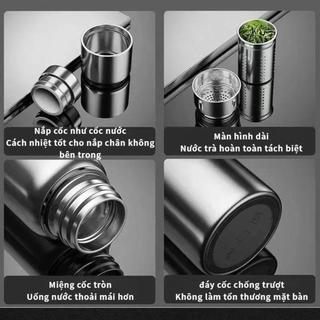 [SALE TẶNG TÚI] Bình Giữ Nhiệt Inox 316 Cao Cấp 600ml - 1200ml Giữ Nhiệt Lâu Chống Rò Rỉ An Toàn