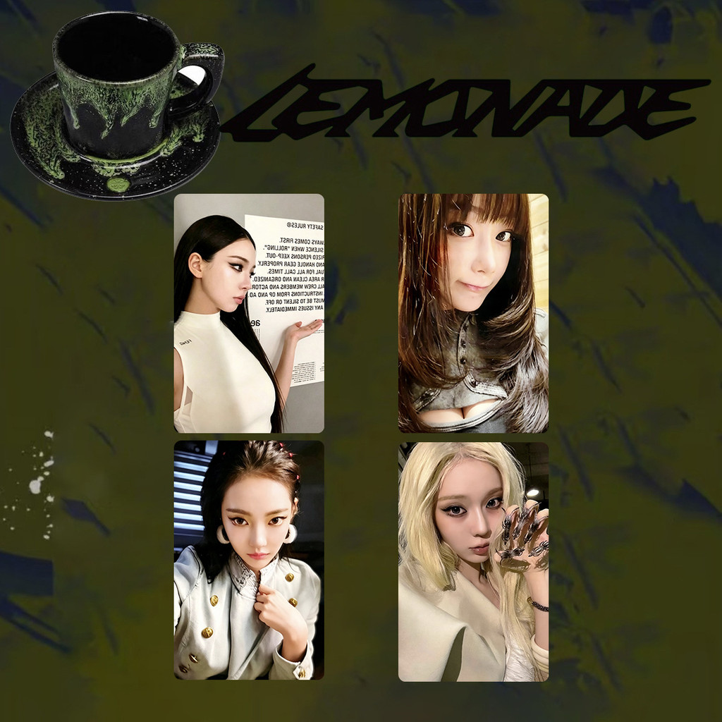 HT3 4 Cái / bộ Thẻ AESPA LOMO Album Phòng Thu Thứ Hai LEMONADE Bưu Thiếp Bộ Sưu Tập KPOP Ngôi Sao Ngoại Vi TH3