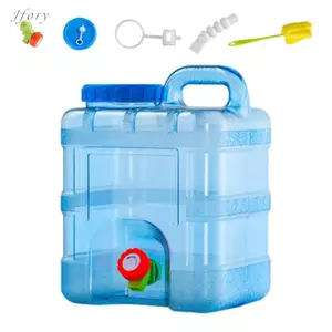 Jfory Hộp Nước Xô Có Spigot Chống Rò Rỉ Cắm Trại Lưu Trữ Nước Bình Nước Cho BBQ Đi Bộ Đường Dài Ba Lô Lái Xe