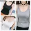 Áo Tank Mùa Hè KANGN, Áo Sơ Mi Cami Mỏng Không Tay, Áo Sơ Mi Rời Cổ Chữ U Trang Bị Cho Nữ