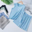 Trẻ Em Modal Bộ Đồ Ngủ Bé Trai Homewear Mỏng Phong Cách Mùa Hè Áo Vest Phù Hợp Với Băng Lụa Bé Trai Quần Short Cho Bé