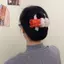 Năm Mới Phong Cách Công Chúa Vui Lòng May Mắn Tóc Sang Trọng Lấy Kẹp Nữ Đỏ Lưng Đầu Tấm Tóc Cá Mập Kẹp Tóc Mũ Đội Đầu CWPD