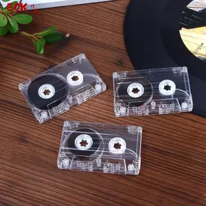Máy nghe nhạc trống màu Cassette tiêu chuẩn ECK với băng âm thanh từ tính 45 / 60 / 90 phút Hộp lưu trữ trong suốt để ghi âm bài phát biểu HOT