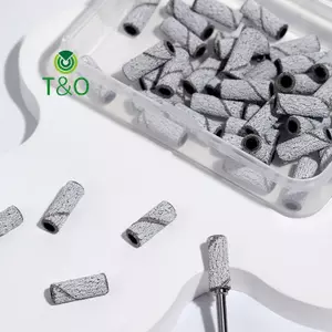 Dây chà nhám móng tay Mini cho móng tay Giấy nhám Giá đỡ vòng Dụng cụ nghệ thuật làm móng bằng thép không gỉ Phụ kiện khoan móng tay [mới]