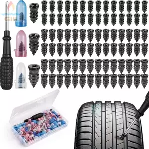 GILL 10 / 20 / 30 / 40 / 50PCS Bộ dụng cụ sửa chữa lốp cao su, Móng tay nấm cao su Bộ dụng cụ sửa chữa lốp chân không ô tô, Vít phụ kiện lốp ô tô trong phích cắm sửa chữa lốp