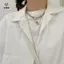 Mặt dây chuyền hoa đính cườm đầy màu sắc hai lớp Nelace cho bé gái Phụ nữ Hạt thủ công Choker Bohemian Nelace Món quà trang sức [Mina]