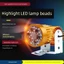 Đèn led siêu sáng Đèn pha xe điện Đèn pha 12V48V60V72V Sửa đổi Xe máy bên ngoài Rogue Bóng đèn