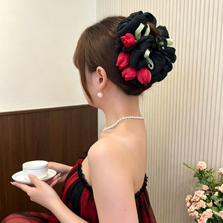 Pháp Hoa Tulip Lấy Kẹp Nữ 2026 Phong Cách Mới Lớn Phù Hợp Với Gạc Tóc