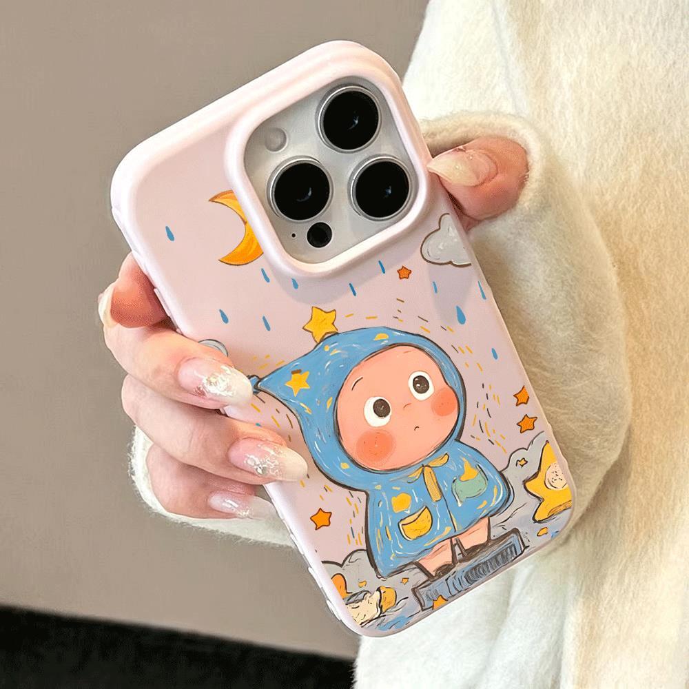 Chữa bệnh búp bê dán cho iPhone17promax trường hợp 161514plus 3 trong 1 bezel 131121