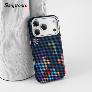 Ốp điện thoại bằng sợi Carbon Sanptoch cho Mg IPhone 17 16 15 14 Pro Max Vỏ cứng chống sốc IPhone 17 Pro Max Vỏ bảo vệ vân tay siêu mỏng sang trọng có vòng ống kính hợp kim.