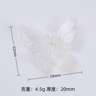 Set Charm Hồ Điệp Ngọc Trai Ánh Xà Cừ ✨🦋 Charm Bướm Trắng Hoa Pha Lê Pearl Luxury Gắn Dép Crocs Siêu Sang Chảnh