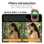 Bộ lọc YICA, Bộ lọc ống kính có thể điều chỉnh bằng kính quang học, HD ND8 ND16 ND32 ND64 MCUV / CPL Bảo vệ ống kính cho phụ kiện máy ảnh Gimbal DJI Osmo Pocket 4 / 3