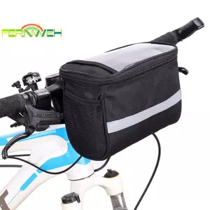 Túi Ống Trước Xe Đạp Dải Phản Quang Chống Thấm Nước Tay Lái Xe Đạp Giỏ Pa Đi Xe Đạp Khung Trước Pannier Phụ Kiện Xe Đạp [MỚI]