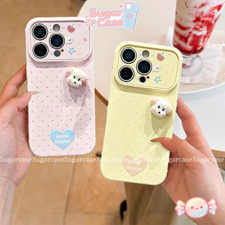 Ốp Lưng Cho Samsung A17 A07 A36 A56 A16 A26 A05 A06 A15 A05 A50 A03 A54 A55 A04 Bìa mềm búp bê Happy Puppy 3D