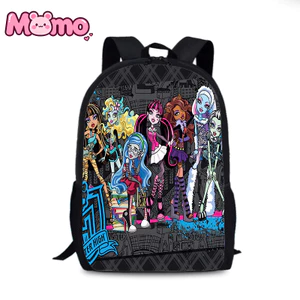 Monster High in họa tiết sinh viên ba lô thời trang giảm căng thẳng dung lượng lớn