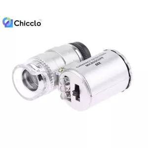 Kính hiển vi chiếu sáng di động 60X Mini Poet LED Kính lúp cầm tay Kính lúp trang sức đẹp