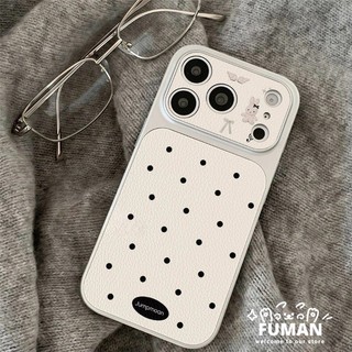 Ốp Điện Thoại Ins Style Chấm Bi Cho Samsung Galaxy S26 S25 Edge S24 S23 S22 S21 S20 FE Lite Plus Note 20 Ultra 5G 4G Vỏ Da PU Thỏ Dễ Thương Chống Rơi Vỏ Mềm
