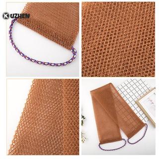 KUZHEN 1 Miếng Bọt Biển Lưới Châu Phi, Lưới Tẩy Tế Bào Chết Toàn Thân Châu Phi 31,5inch Lưới Rửa Nóng
