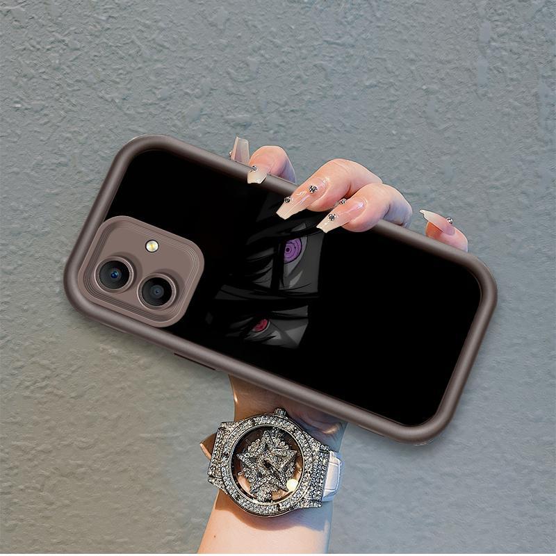 Áp dụng cho iPhone 14 15 16 17 Air Pro Max Plus Vỏ điện thoại mềm cầm tay bằng silicon hoạt hình TPU Naruto Sasuke Itachi Angel Eye Ốp lưng chống sốc
