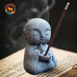 CANAMEK Nhật Bản Jizo Monk Hương Giá Đỡ Cho Sti Zen Monk Hương Đốt Đá Sa Thạch Phật Hương Sti Giá Đỡ CSF