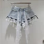 Ren Denim Quần Short Nữ Mùa Hè 2026 Mùa Hè Phong Cách Mới Cao Cấp Rời Độc Đáo Cô Gái Nóng Chữ a Quần Short Nữ