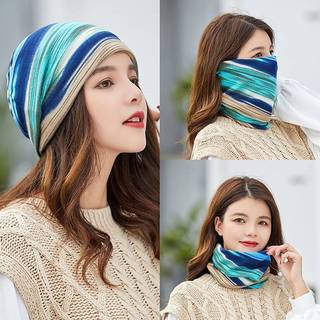 VRZ Mới Thời Trang Nữ Mũ Mềm Mùa Xuân Thu Ấm Beanies Người Lớn Thể Thao Ngoài Trời Mũ Sọc Hip Hop Bonnet HOT