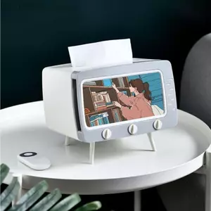 KIKIN Hộp Đựng Khăn Giấy Đa Năng Hộp Đựng Khăn Giấy Dễ Thương Và Thiết Thực Giá Đỡ Điện Thoại Di Động Tampon Giá Đỡ Cho Phòng Tắm