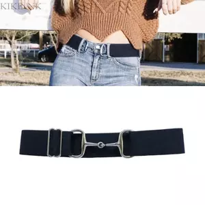 KIKIN Đai Linh Hoạt Unisex Dây Thắt Lưng Tính Năng Có Thể Điều Chỉnh Dây Đàn Hồi Thiết Kế Và Gia Cố Kim Loại Khóa
