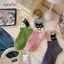 AqToCna Hoạt Hình Mèo Dễ Thương Màu Sắc Phù Hợp Với Polyester Cotton Sos Giữa Ống Sos Thoáng Khí Hút Mồ Hôi Thể Thao So Sweet Sinh Viên So AqToCna