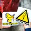 Decal Chống Nước "High Voltage" Dán Xe Ô Tô Điện Vinfast VF3 VF5 VF6 VF7 - Mày Mò Store