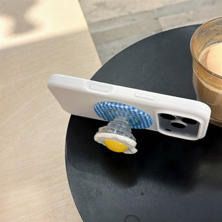 Ốp bảo vệ chân đế hình quả trứng chiên hình trái tim cho iPhone 11 12promax 13pro15pro 15promax 14 14promax 14pro 16 pro max 16 plus 17 17promax