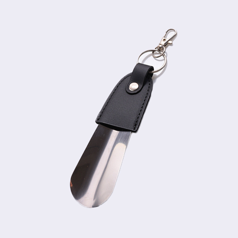 Móc Khóa Bằng Thép Không Gỉ Shoehorn Ren Bao Da Shoehorn Xe Chìa Khóa Mặt Dây Chuyền Dễ Dàng Mang Theo Giày Nâng RQFW