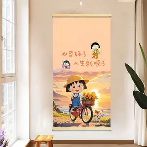 Tất Cả Các Cách Hoa Bút Chì Shin-Chan Anh Đào Maruko Chữa Bệnh Tranh Phòng Khách Học Phòng Ngủ Cuộn Trang Trí Tranh Poster 5.28