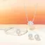 FANCIME "Lụa Trắng" Hoa Mặt Trời rực rỡ Ngọc Trai Bông Tai Bạc Sterling