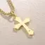 FANCIME Edgy Gothic Cross Sterling Vòng cổ bạc nam