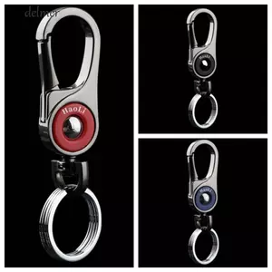 Móc khóa ô tô DELMER Titanium, Kẹp chìa khóa bằng hợp kim kẽm đánh bóng bằng titan Carabiner, Chế biến CNC sáng tạo Phong cách kinh doanh Móc khóa titan chống gỉ cho nam giới