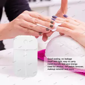 PYCOU 5 Chai Tẩy Sơn Móng Tay, Hộp Đựng Chất Lỏng Có Thể Đổ Lại Thẻ Di Động Bằng Nhựa, Máy Phun Sương Mịn 1.7oz / 50ml Dung Tích Chai Du Lịch Có Thể Đổ Lại