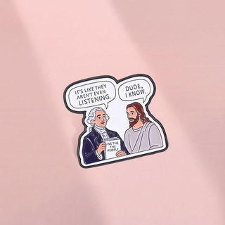Ngộ nghĩnh Hiến Pháp Chúa Giêsu Men Trâm Cài Meme Nó giống như họ thậm chí không nghe Ve Áo Pin Cho Ba Lô Quần Áo Phụ Kiện Quà Tặng Cho Meme Lovers