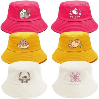Mũ Xô Pusheen Mũ Trẻ Em Mặc Mùa Hè Hoạt Hình Mũ Câu Cá Du Lịch Đi Biển Mũ Chống Nắng