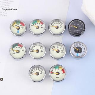 Đồng hồ đo áp suất không khí Mini DIAPER & CORED M8 M10 Thread 0-6000PSI 5-40MPA 300BAR YTH