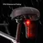 Springevenstar IPX6 Cảm biến phanh xe đạp chống nước Đèn hậu LED chảy tuyến tính Đèn hậu sạc USB để đi đường an toàn Springevenstar