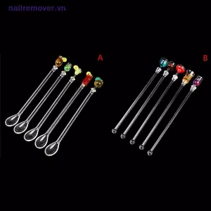 Máy Khuấy Cotail Uống Trộn Sti Bộ Acrylic Cotail Trộn Máy Xay Sinh Tố Thanh Tiếp Liệu Swizzle Khuấy MỚI