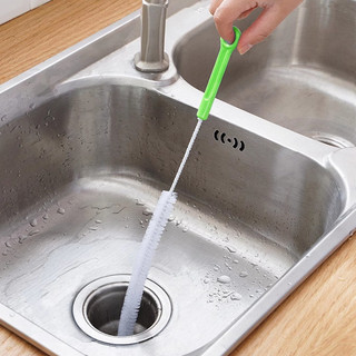 71CM Có Thể Uốn Cong Ống nạo vét Bàn Chải Làm Sạch Bể Bơi Bồn Rửa nạo vét Bàn Chải Ống Thoát Nước Cống Làm Sạch Thanh 27V6