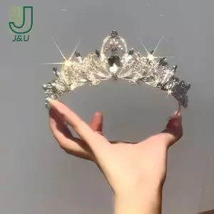 Mũ Pha Lê Vương Miện Cho Cô Dâu Nữ Cưới Bé Gái Sinh Nhật 14th Công Chúa Thanh Lịch Nữ Hoàng Băng Đô Quấn Tóc Phụ Kiện