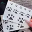 Springevenstar Động Vật Dấu Chân Mèo Paw Hình Xăm Tạm Thời 5 Cái Chống Thấm Nước Dễ Dàng Ứng Dụng Cho Trẻ Em Vui Nhộn Springevenstar