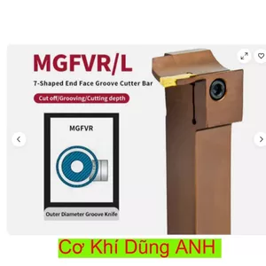 Cán kiểu chữ L tiện cắt rãnh mặt đầu lắp mảnh chip cắt 3mm thông dụng màu nâu đỏ loại cán xịn