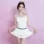 Phong cách mới Pure Desire Phong cách trắng chấm bi Váy một mảnh Đồ bơi nữ bảo thủ Sling Che thịt Sli